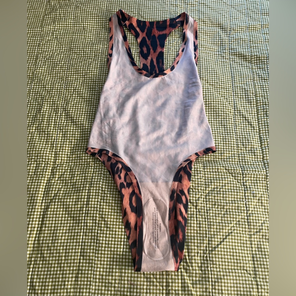 NWOT We Are Hah Leopard Swim or Bodysuit - Picture 6 of 9